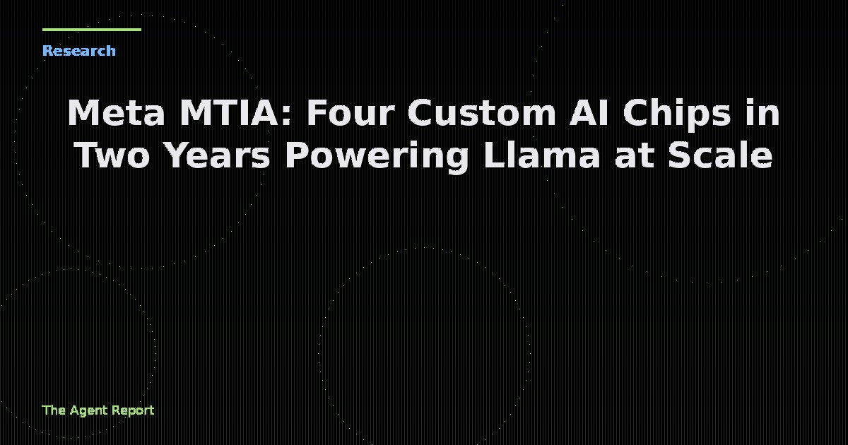 Meta MTIA: Four Custom AI Chips in Two Years — How Meta Is Powering Llama at Global Scale