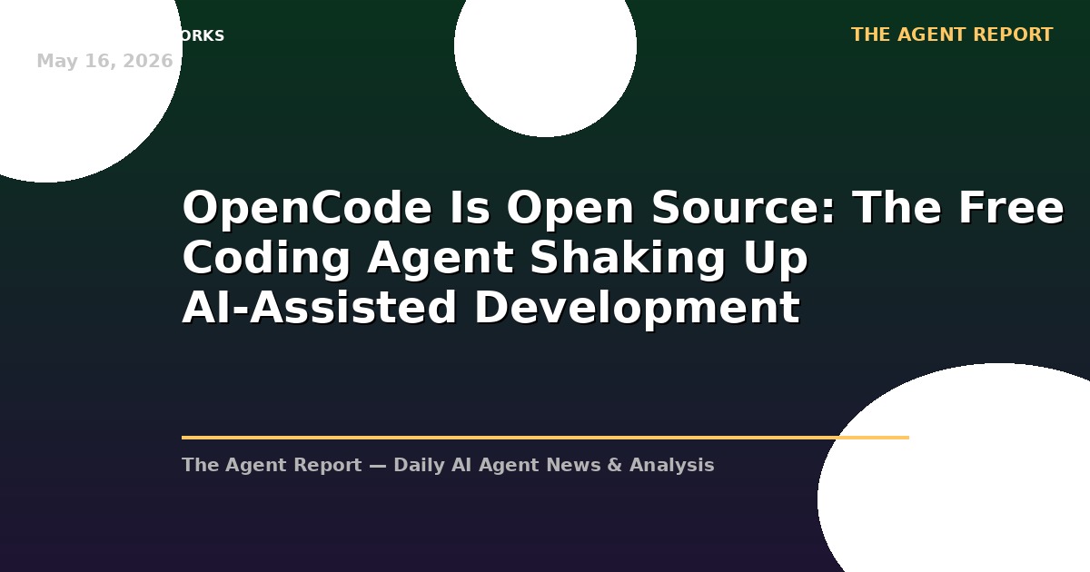 OpenCode Is Open Source: The Free Coding Agent Shaking Up AI-Assisted Development
