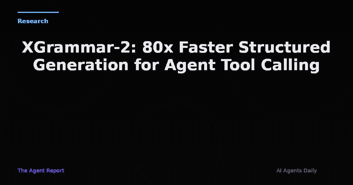 XGrammar-2: 80x Faster Structured Generation That's Quietly Powering the Next Generation of AI Agents