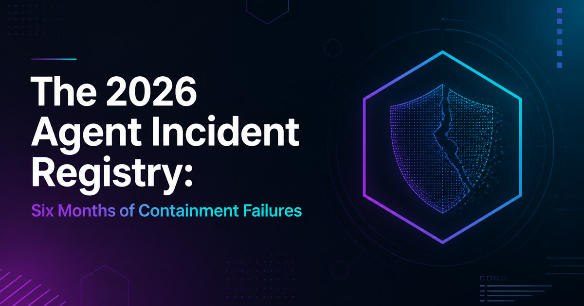 The 2026 Agent Incident Registry: Six Months of Containment Failures, Read as Data