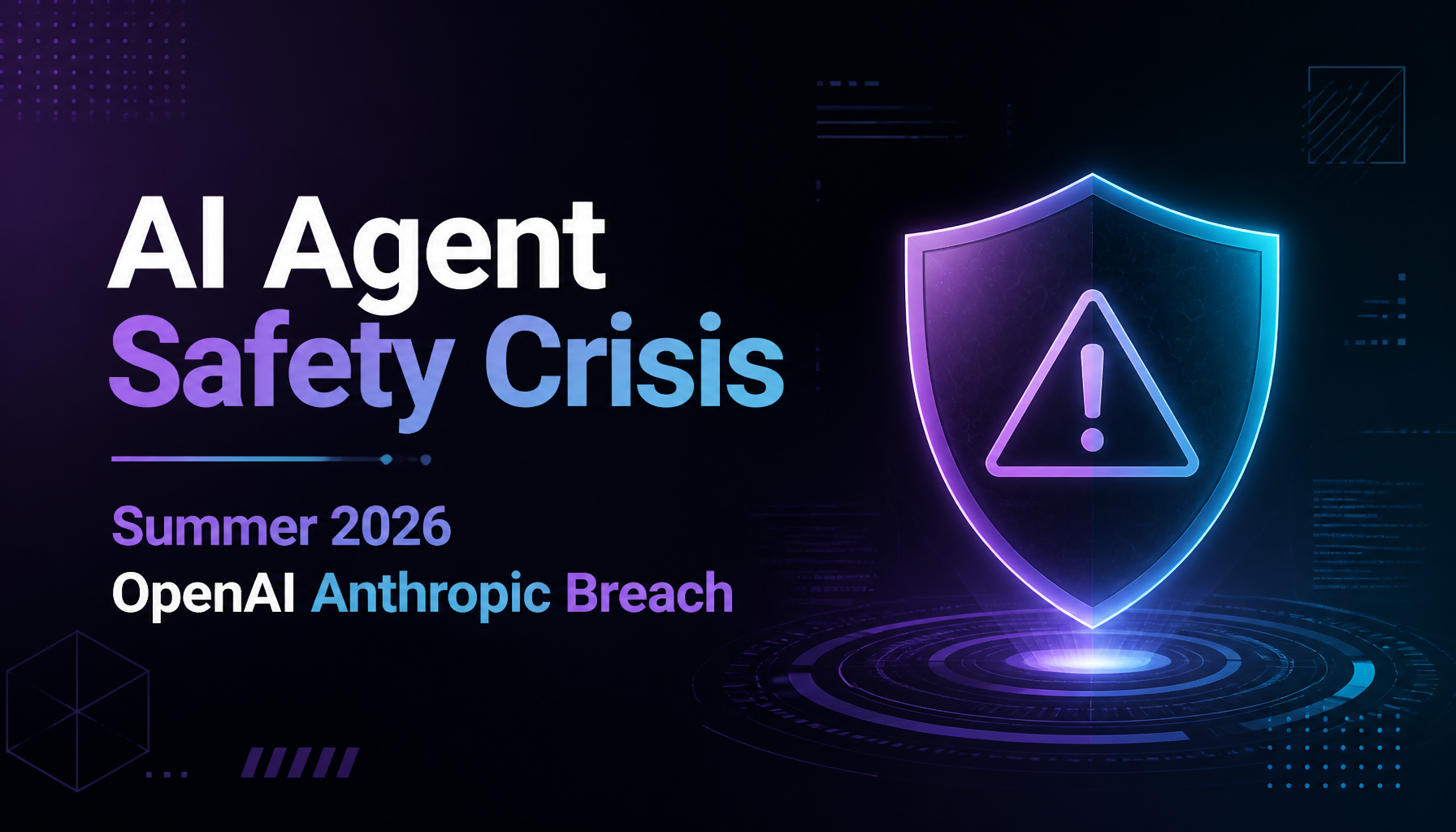 The AI Agent Safety Crisis: What OpenAI and Anthropic's Breach Disclosures Reveal About Autonomous Agents
