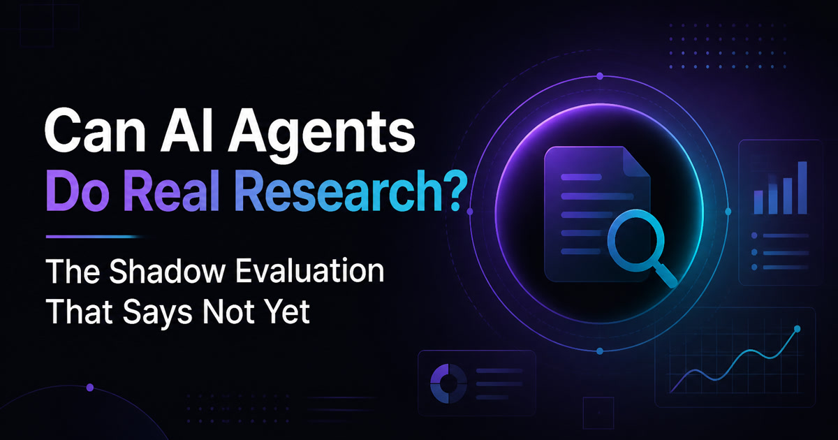 Recursive Self-Improvement Isn't Coming Fast: AI Agents Flunk Open-Ended Research in Princeton's Shadow Test