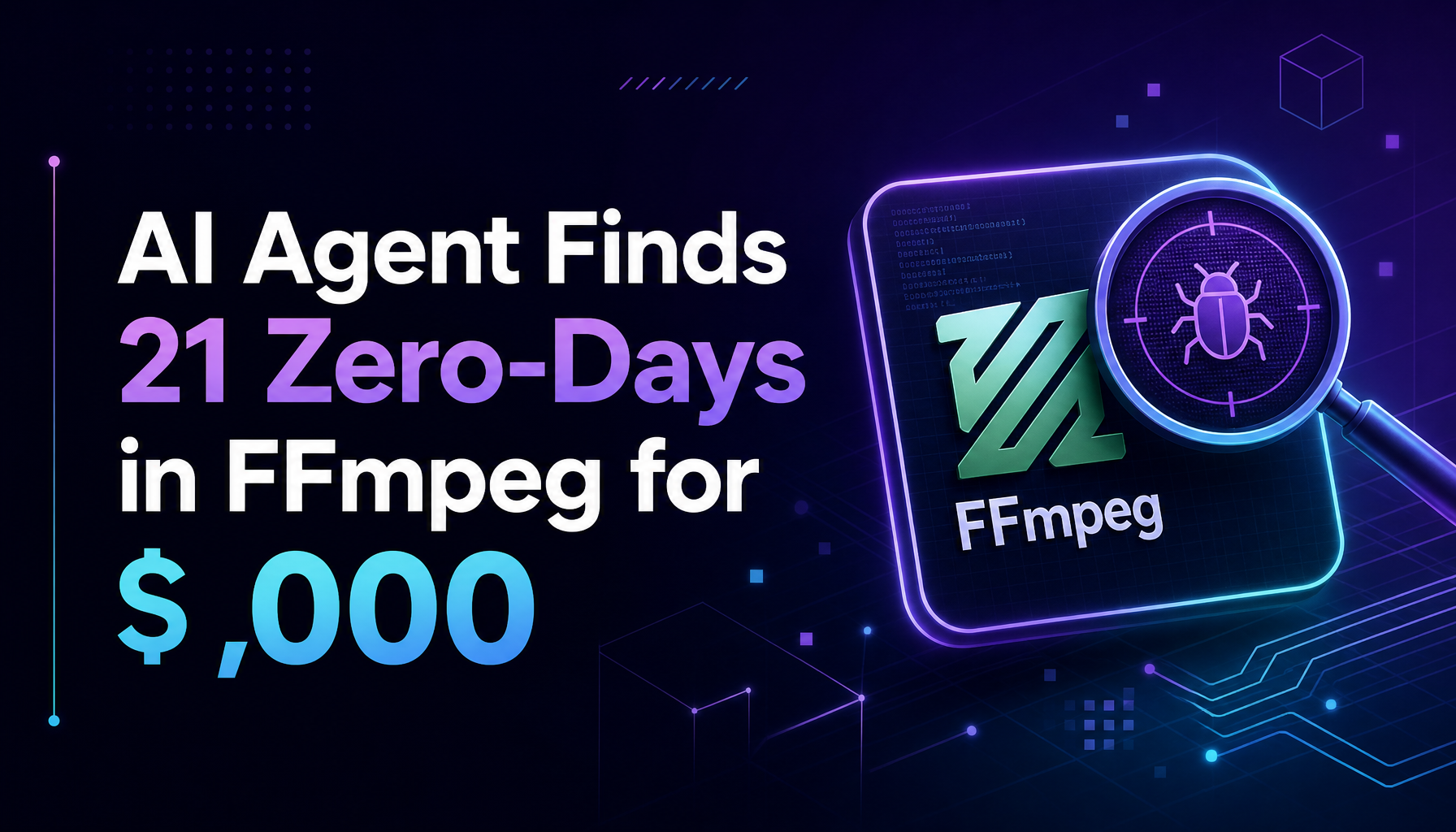 AI Agent Finds 21 Zero-Days in FFmpeg for $1,000 — The Economics of Vulnerability Discovery Just Changed