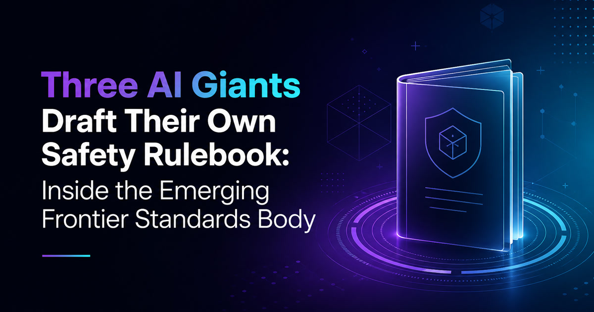 Google, OpenAI and Anthropic Are Writing Their Own Rulebook — Inside the Frontier AI Standards Agency