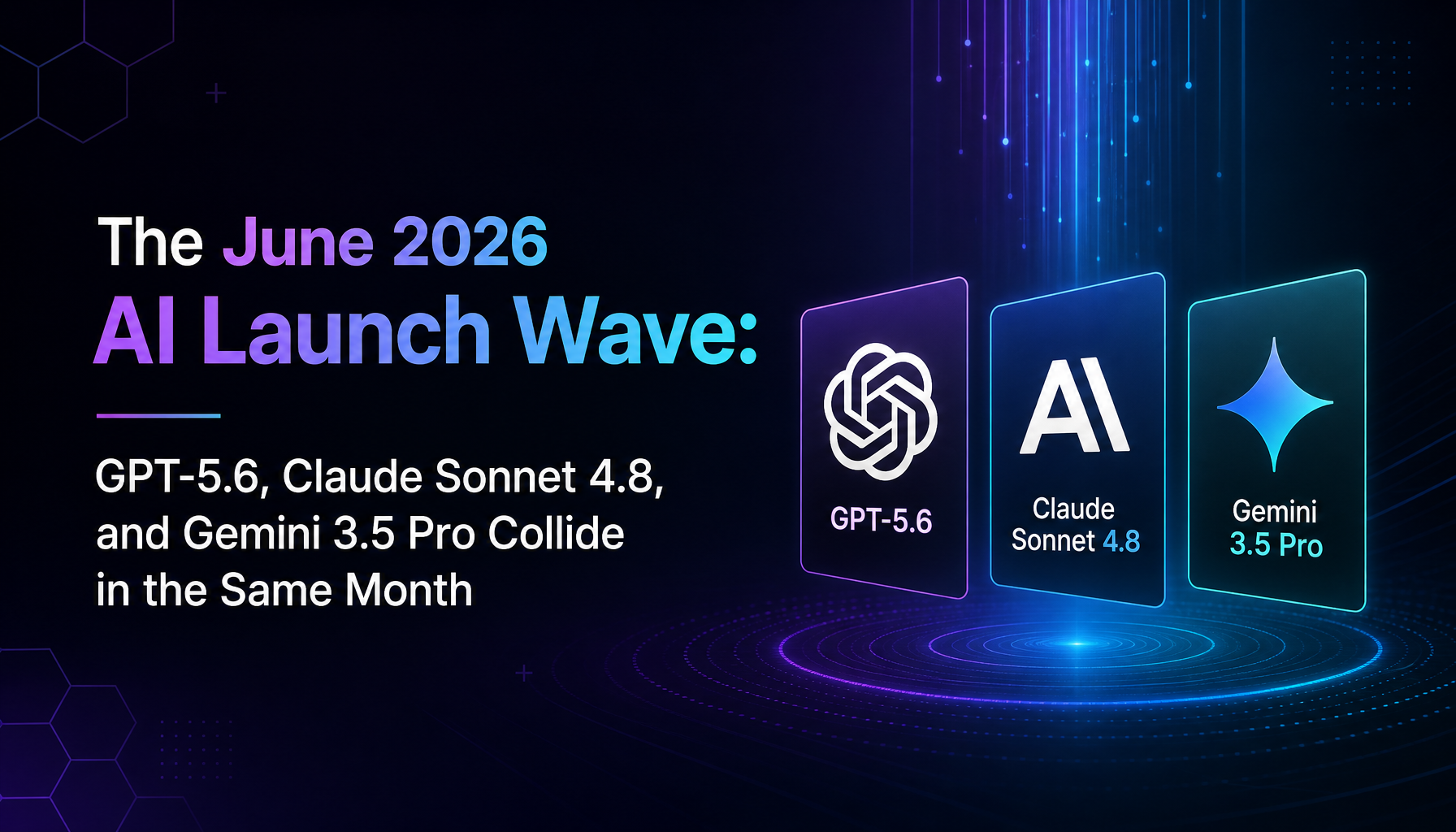 The June 2026 AI Launch Wave: GPT-5.6, Claude Sonnet 4.8, and Gemini 3.5 Pro Collide in the Same Month