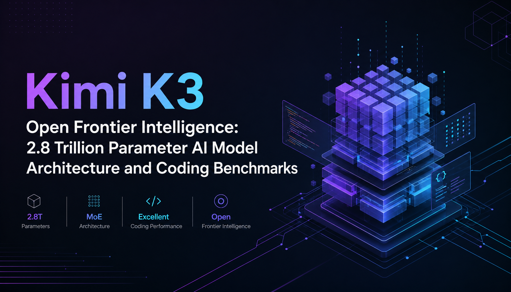 Kimi K3 : Moonshot AI dévoile un modèle ouvert de 2,8 billions de paramètres — capable de coder, concevoir des puces et éditer des vidéos
