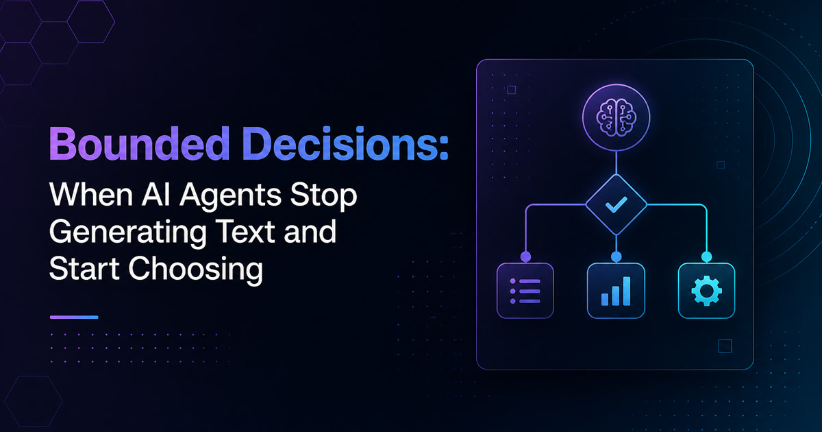 OpenAI's Decisions API Bills Input Only, and Moves the Agent Off Text Generation
