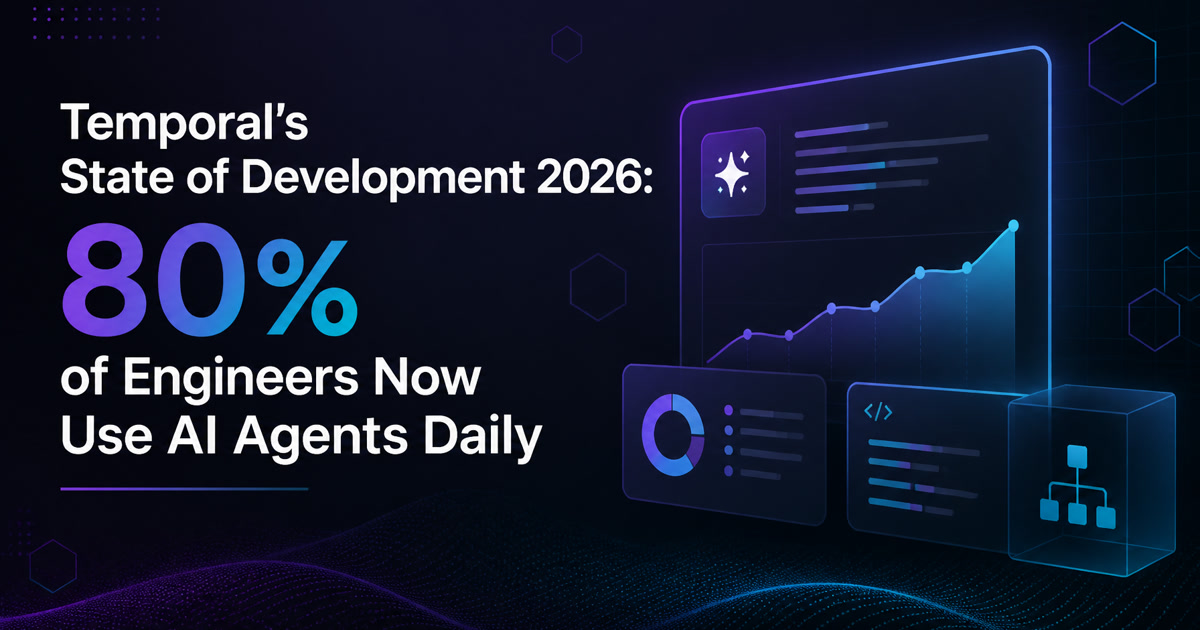 Temporal's State of Development 2026: 80% of Engineers Now Use AI Agents Daily
